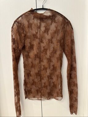 Free people Lady Lux layering lace long sleeve sz Small